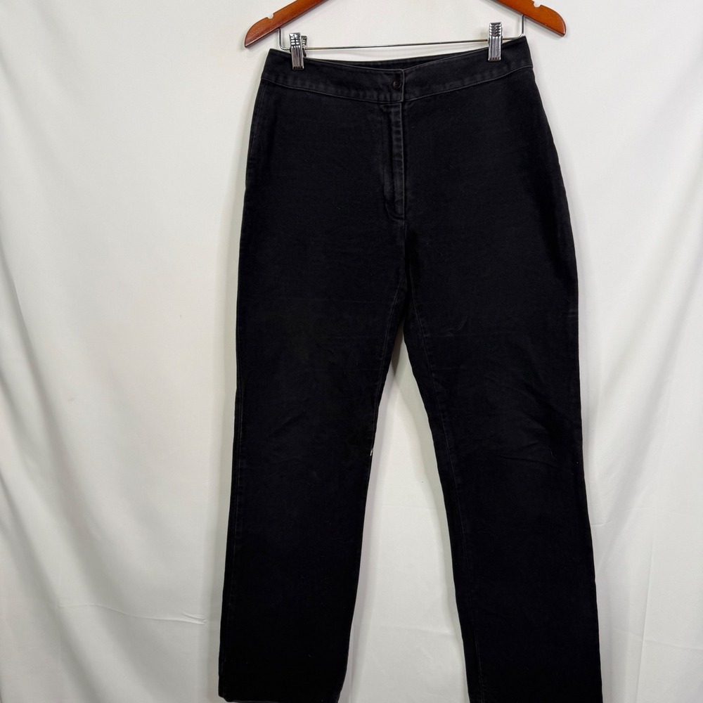 Katharine Hamnett Denim Black Straight Leg Pants Made in Italy Size 30 Womens - Picture 5 of 9